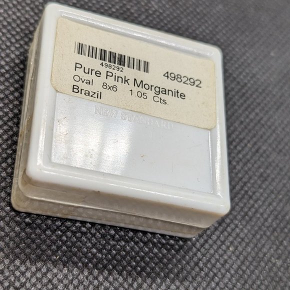 PURE pink morganite 1ct loose and new in container - Picture 3 of 3